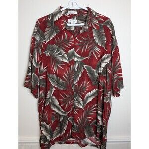 VTG 80s Pierre Cardin Men's L Hawaiian Shirt Floral Magnum PI Aloha Rayon Korea